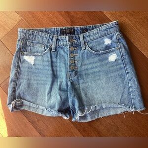 Lucky Brand Distressed Blue Jean Shorts, size 6/28